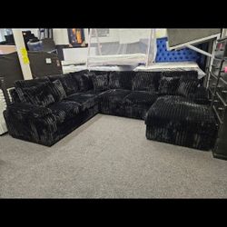 Brand New Sectional With Pull Out Bed & Storage Chaise $1599
