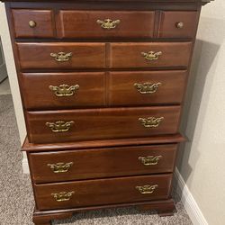 Tall Wood Dresser 