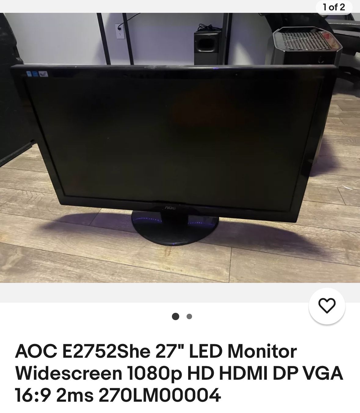 AOC 27 HD Monitor Cheap