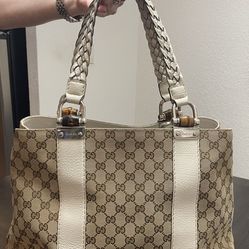 Gucci Bamboo Bar Tote Purse