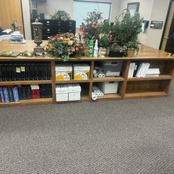 Giant Office Plan Table w/ Storage