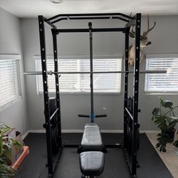 Squat/bench Rack With Weights