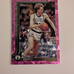 Larry Bird Pink Holo Foil 