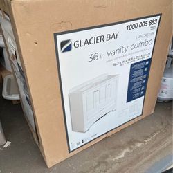 Glacier Bay 36” vanity combo white