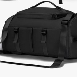 New Gym Bag for Men and Women Sports Duffle Bag Travel Backpack Weekender Overnight Bag with Shoes Compartment and Wet Pocket Blac