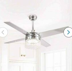 Modern chandelier ceiling fan with light