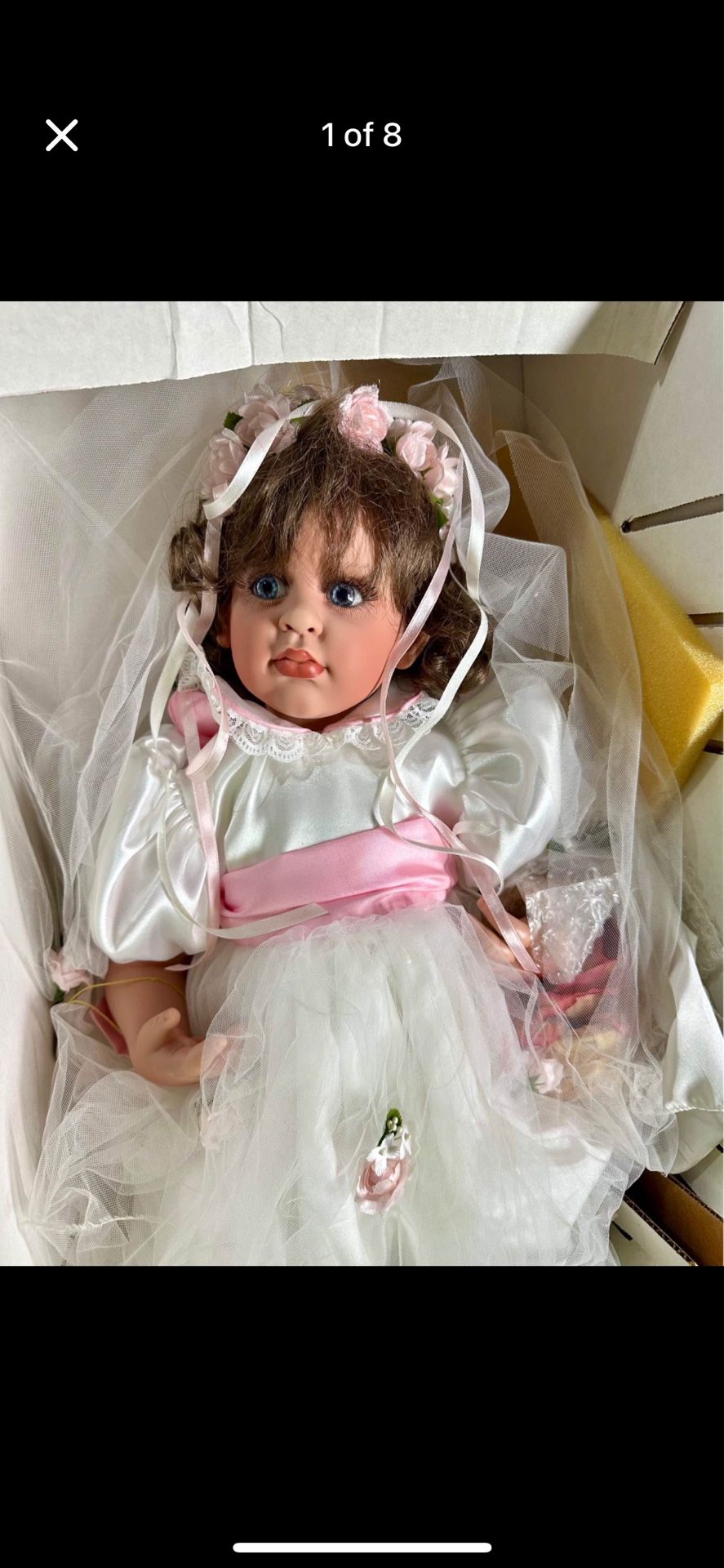 “FOR TRADE” High End Collectible Porcelain Doll, Paid $400ea, Will Trade For Mountain Bikes
