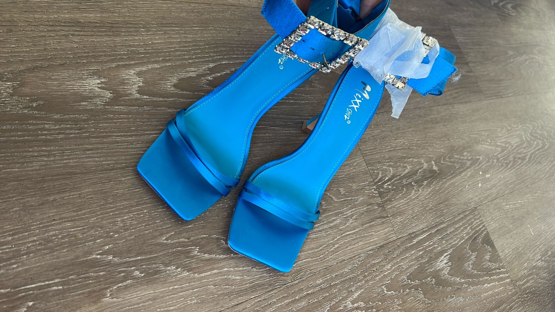 Blue Sandals Heels (brand new)