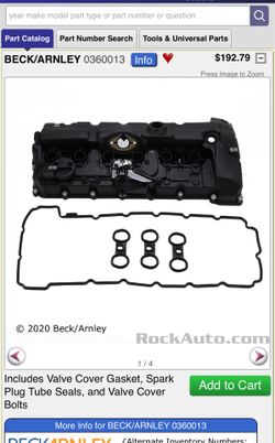 BMW 328I : BECK/ARNLEY Valve Cover