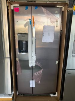 Refrigerator Stainless Steel, Side By Side Doors- Take it for Zero Down Ask for Details!