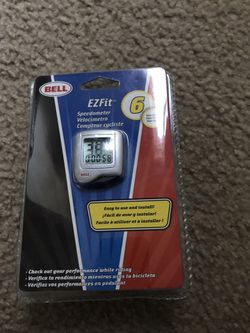 New Bell EZ Fit 6 Function Bicycle Bike Cycling Speedometer 1 1/2" Silver NIP