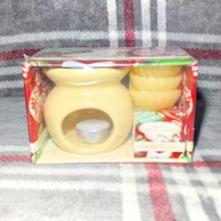 Seasonal Scents Santa's Cookies Wax Melt Warmer Tealight Potpourri Gift Set New