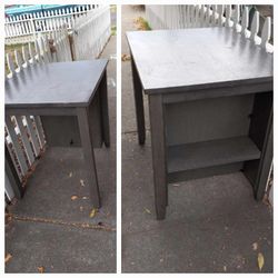 COUNTER HEIGHT BOOK SHELF TABLE (3 SHELVES)