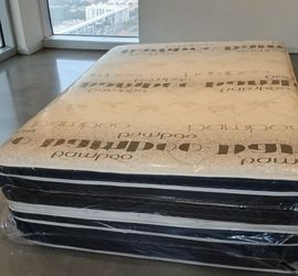 $195 Queen pillow top mattress only brand new free delivery same-day