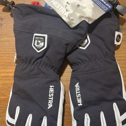 Hestra Army Leather Heli Ski Glove - Size 9 - Black