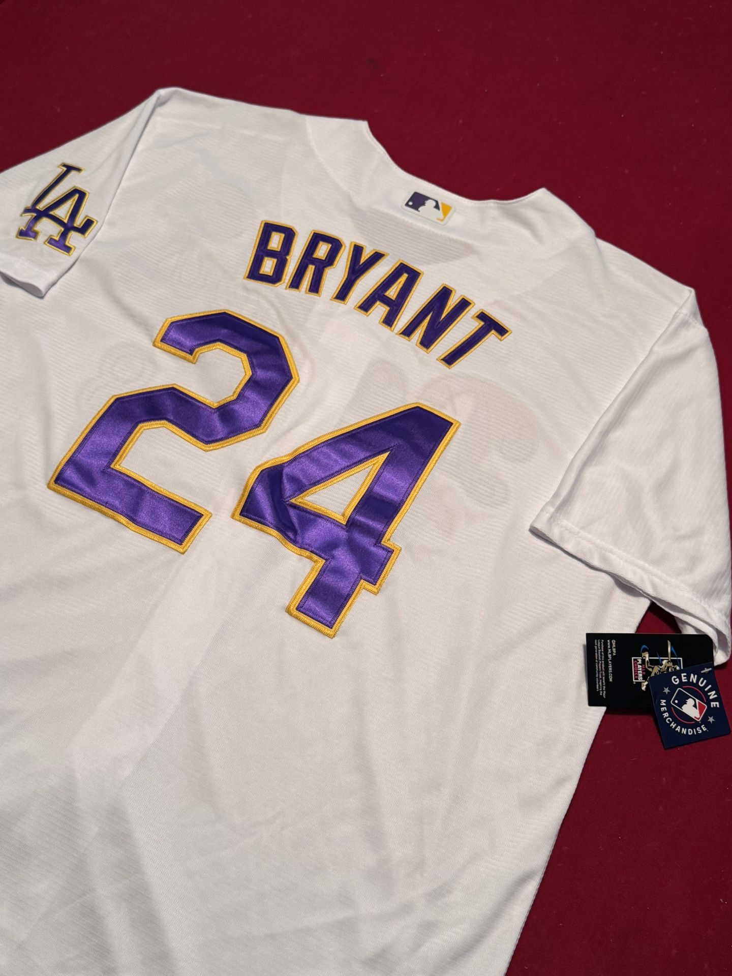 NEW LA DODGERS KOBE BRYANT Jersey BLACK #8 #24 Throwback Hardwood 