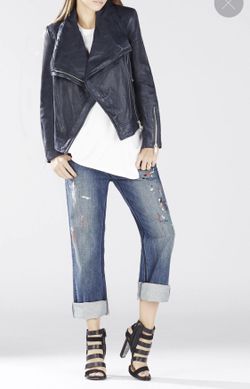 BCBG Women’s Leather Jacket Designer