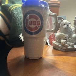 Rare HTF Arby's Pepsi Cubs Advertising Beverage Holder Cup Mug Glass