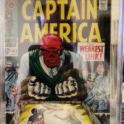Captain America, Vol. 1 "The Weakest Link!"  1st mention of Agent 13's real identity, CGC 6.5🔑 Jack Kirby 68, 2 Color Variant