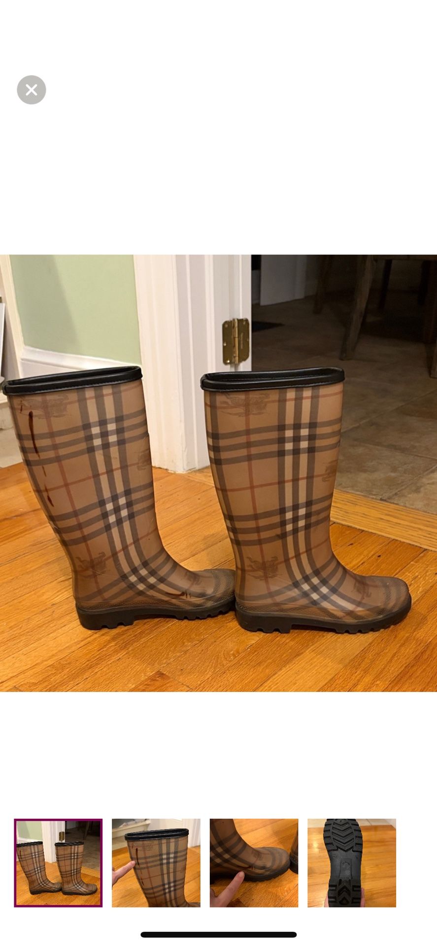 Burberry Rain Boots (Used)