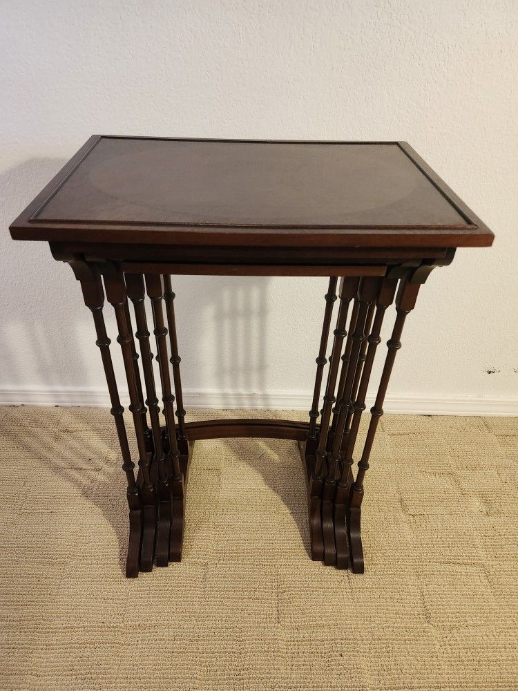 English Nesting Tables Antique