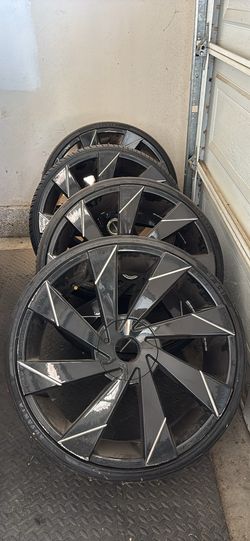 24” wheels & tires