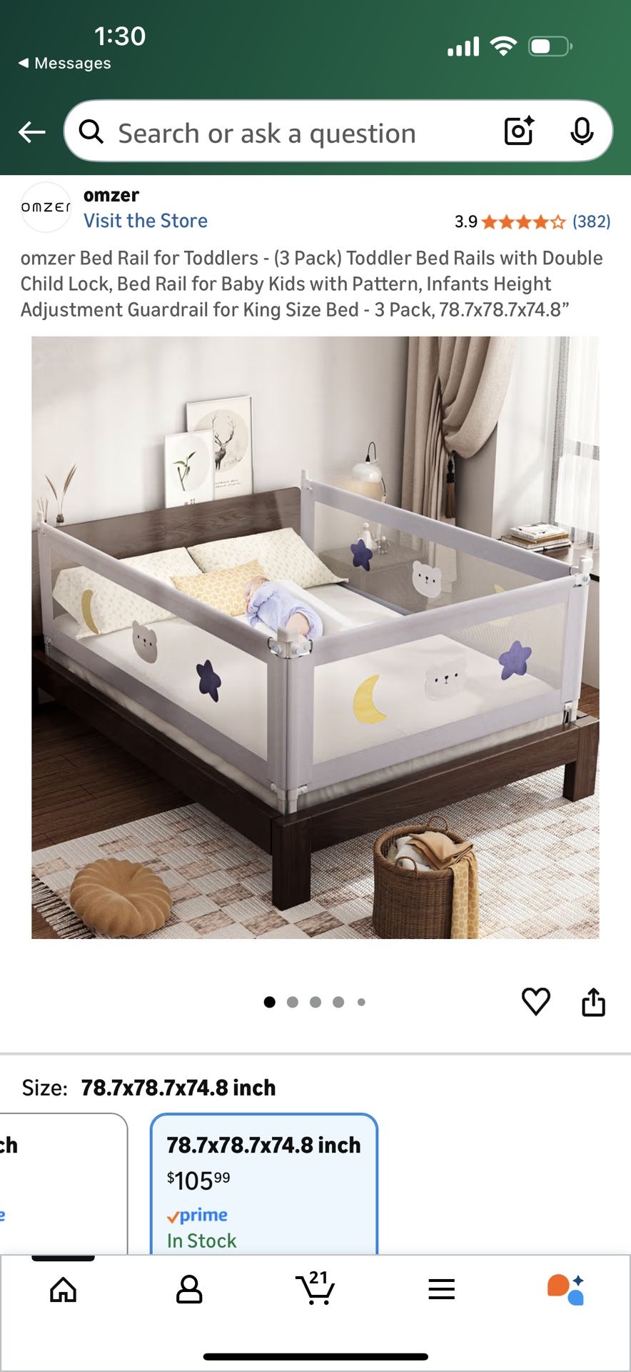 Bed Rails / Queen Bed