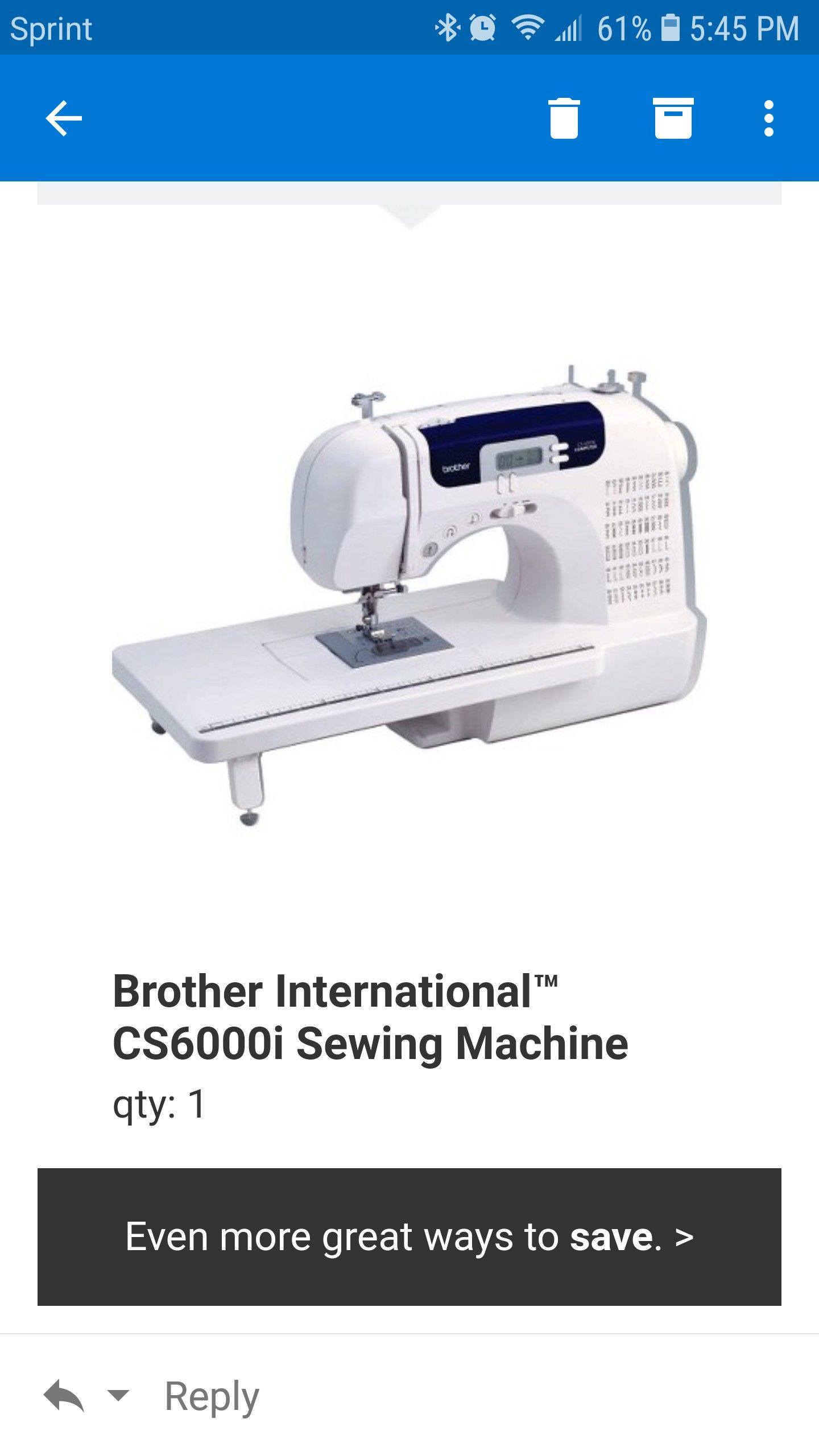 Sewing Machine New