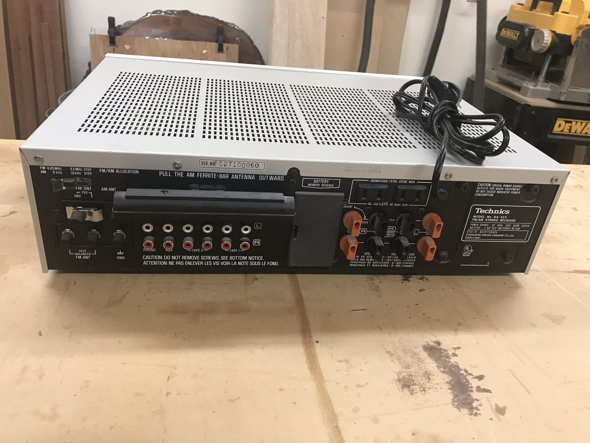 Technics brand 100 watt Receiver/Amp