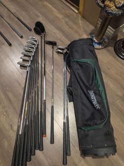COMPLETE MEN'S GOLF CLUB SET W/GOLF BAG (12 - PIECE )RIGHT HANDED