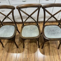 Antique Wood chair dark stain