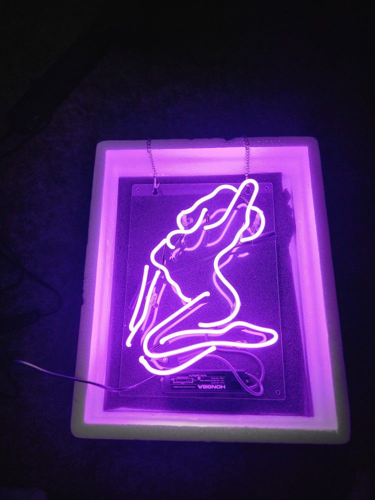 New Sexy Girl Neon Light Sign Lamp Beer Pub Acrylic 14"