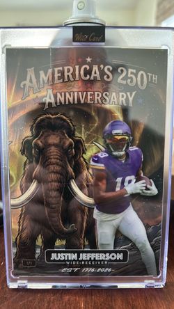 Justin Jefferson Wild Card 1/1 Football Card