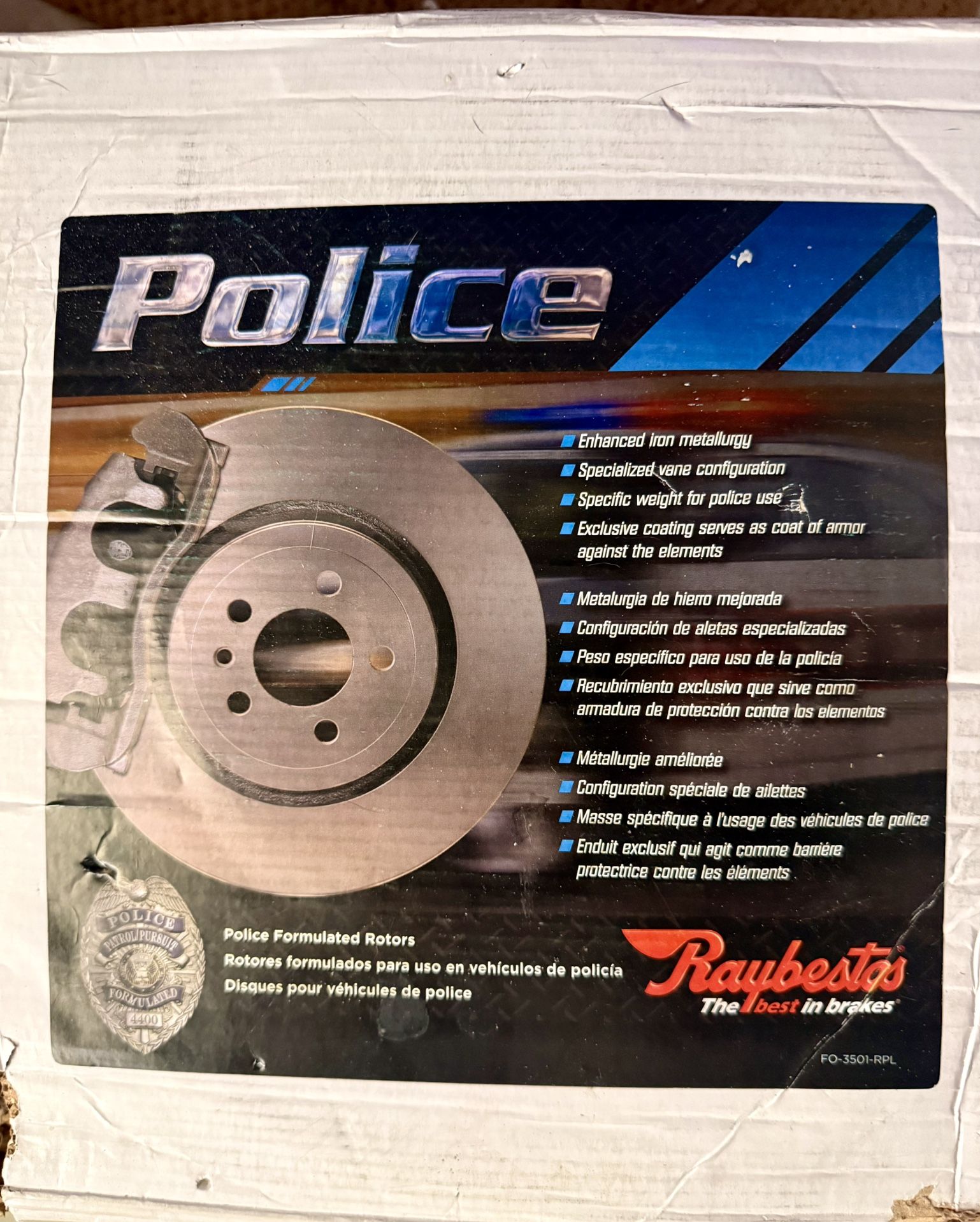 New Raybestos Premium Police Rotors And Pads 2021-2025 Ford F150