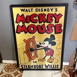 Block Buster Micky Mouse Steamboat Willie Frame
