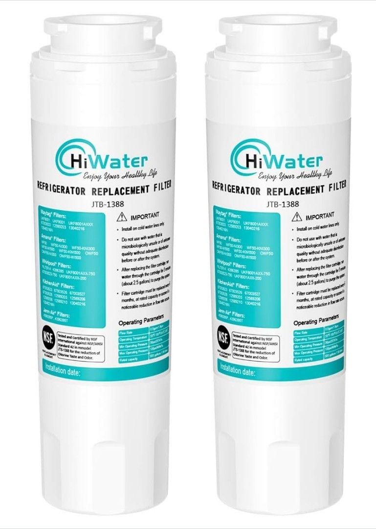 NEW 2 Refrigerator Water Filters: Maytag, Amana, Whirlpool, KitchenAid