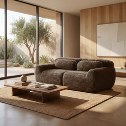 Homy Casa Durham Loveseat Modular Sofa 41" Wide for Living Room Seating Open Box