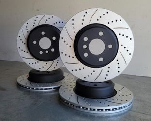 2021�2025 BMW 430i Drilled & Slotted Brake Rotors / Discs � Performance Upgrade