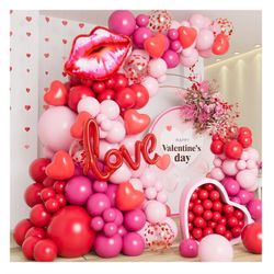 Valentines Balloon Garland Set 