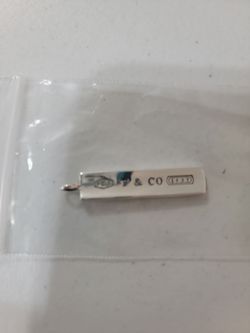 Tiffany & Co. 1837 STERLING SILVER 925 BAR 2001 Collection PENDANT ONLY