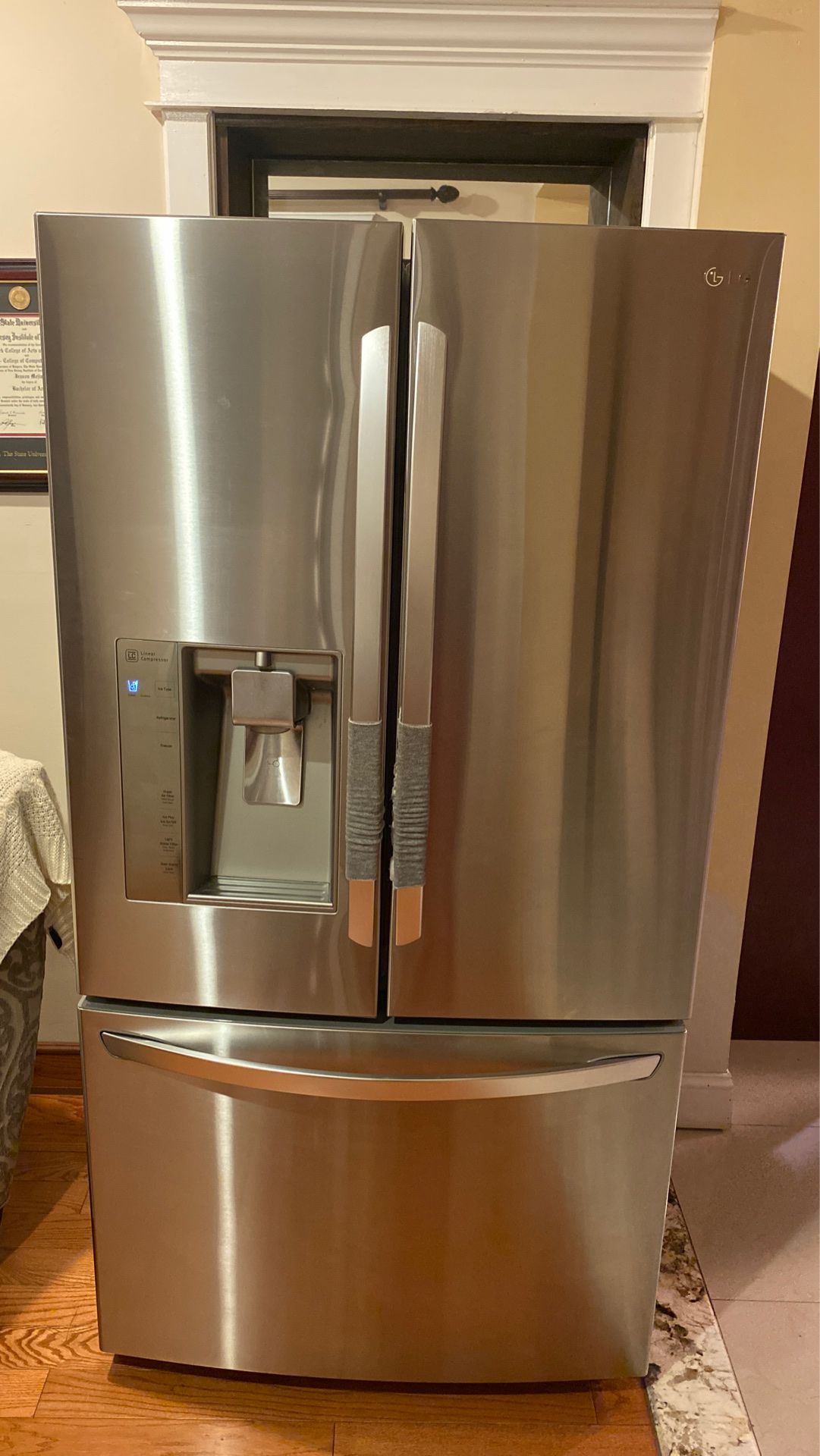 LG French door refrigerator counter depth - Like New