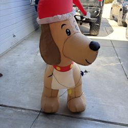 Big Brown Christmas Dog 6’+ Long 