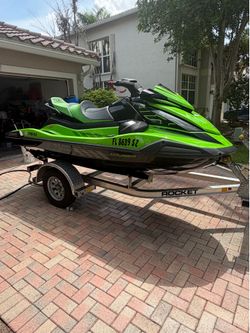 2021 Yamaha VX Cruiser H.O 1.8 With Audio and 2021 dual jetski trailer