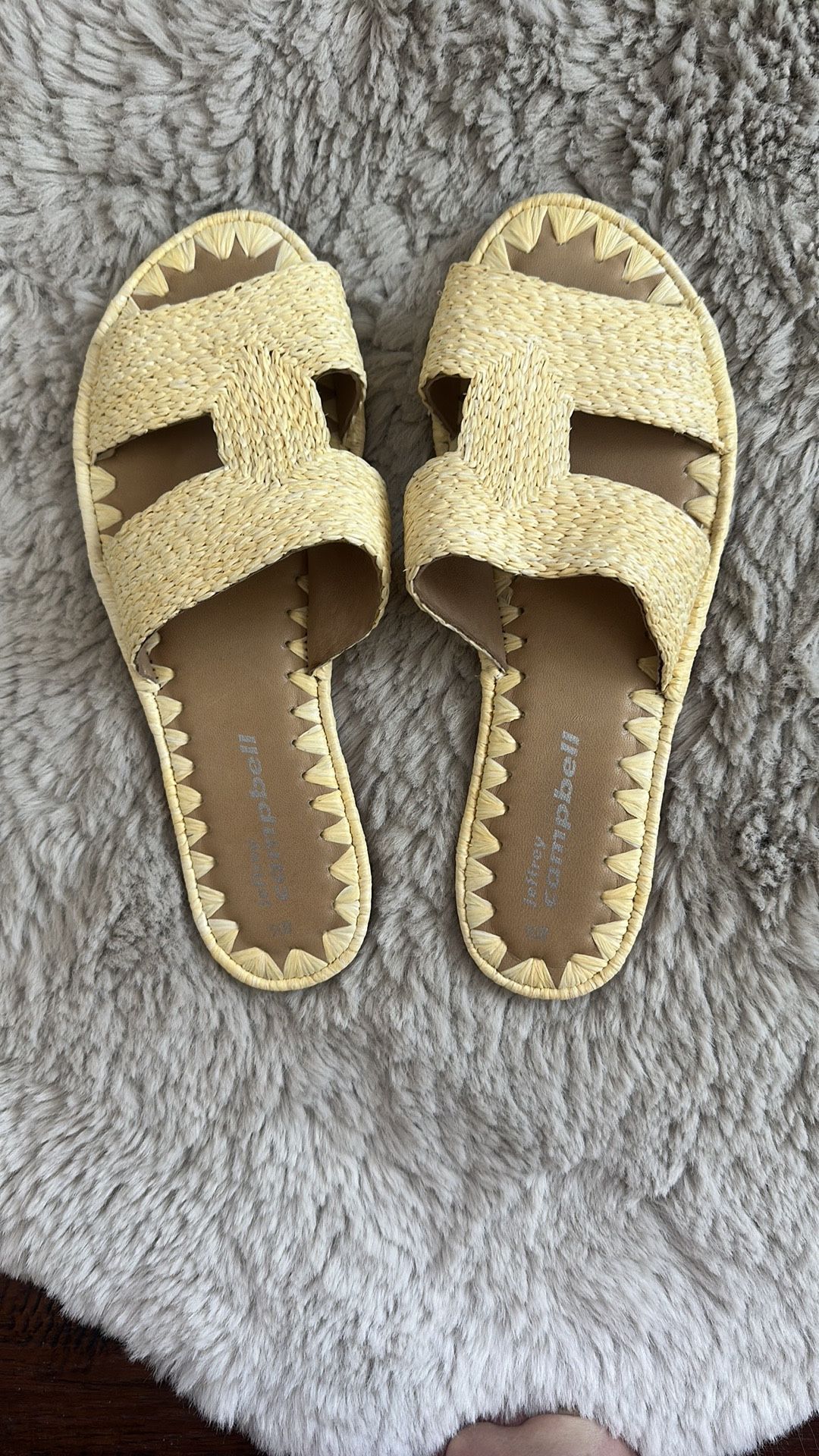 Yellow Woven Sandals