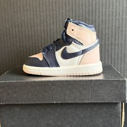 Nike Air Jordan 1 High OG TD "Atmosphere Bubble Gum" 4C Pink Blue CU0450-641