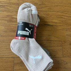 NWT PUMA women Low Crew Socks 6 pairs 
