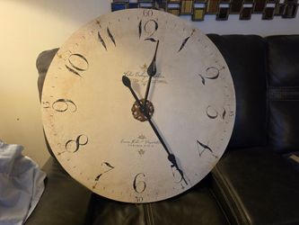Howard Miller Enrico Fulvi Oversized Wall Clock Italian Style