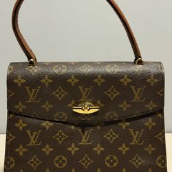 Louis Vuitton Vintage Malesherbes Monogram Bag Canvas Leather