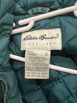 😀Eddie Bauer Men's Goose Down Puffer Jacket Large