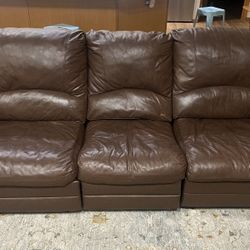 Leather Recliner Couch 